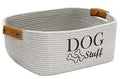 Gray Cotton Dog Toy Storage Bin S68340