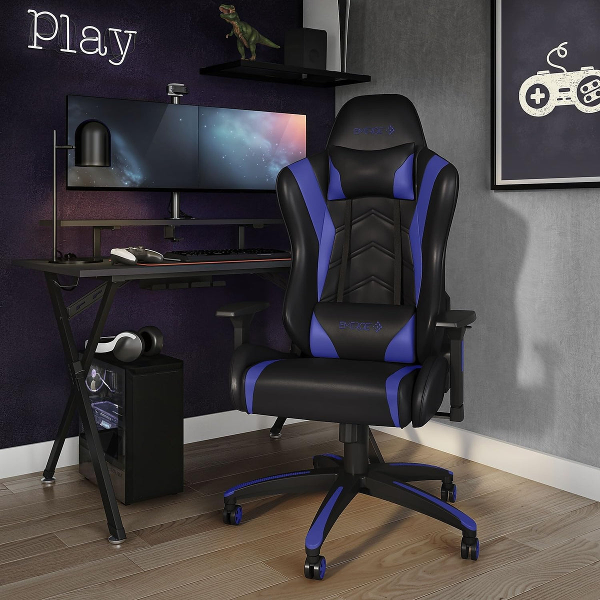 Blue Gaming Chair T2017