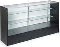 6' Black Melamine & Tempered Glass Retail Counter X53125