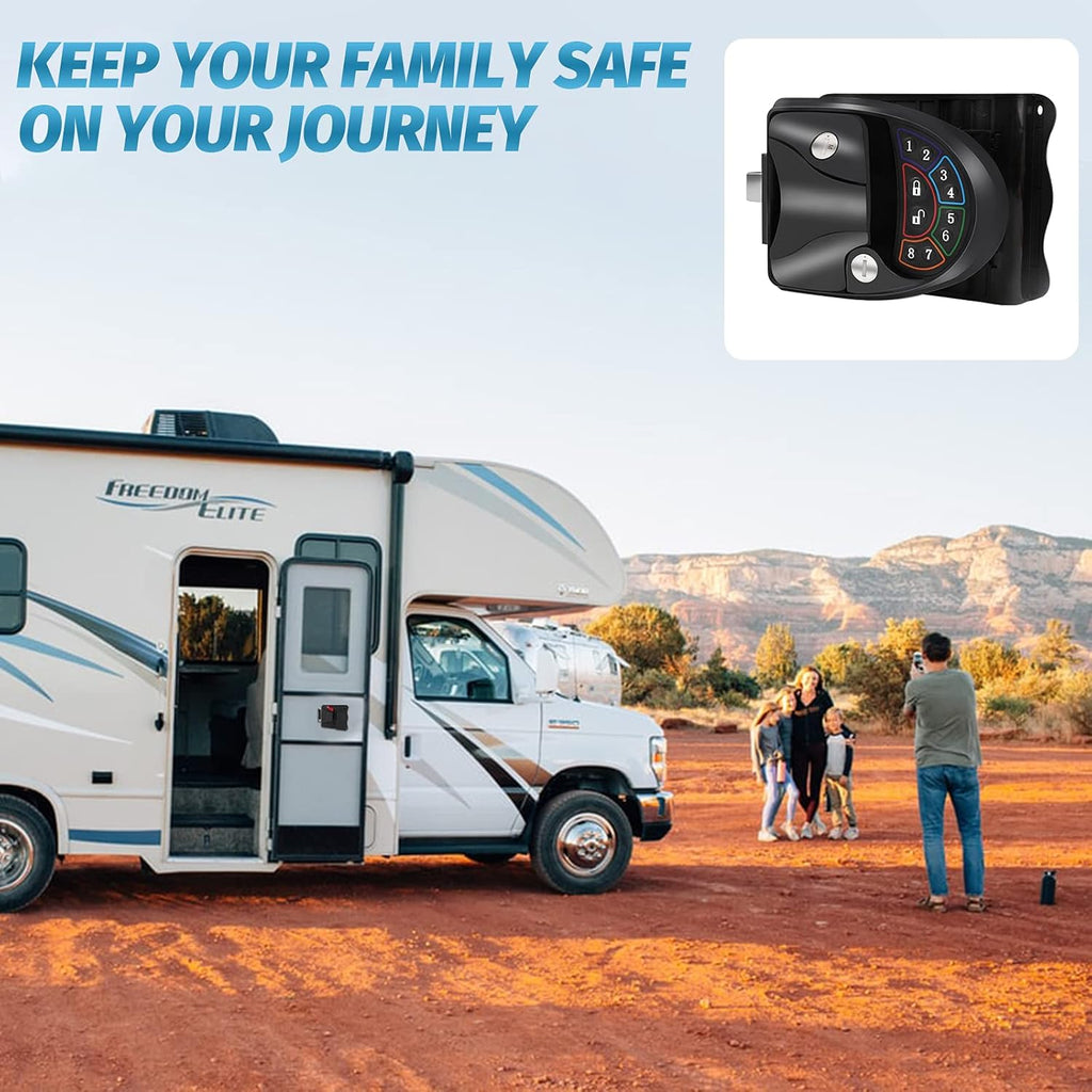RV Keyless Entry Door Lock with Deadbolt and Silent Mode G4508