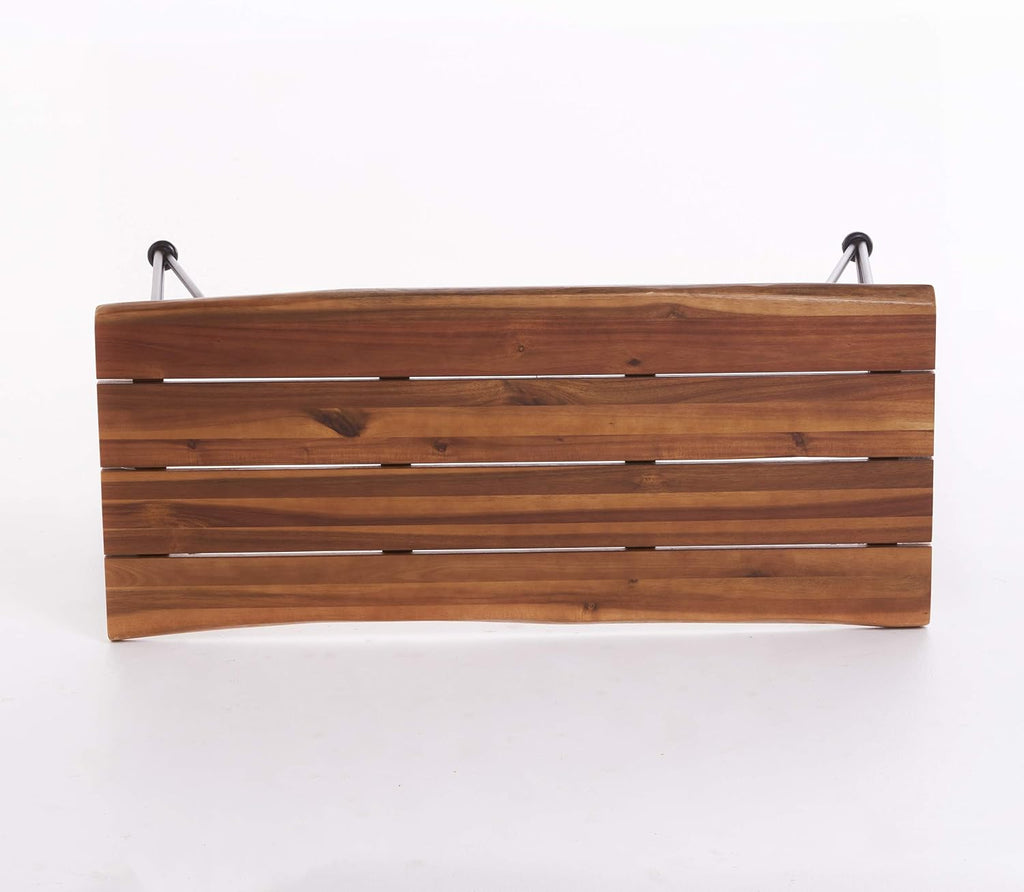 Outdoor Industrial Iron and Teak Finished Acacia Wood Coffee Table I266
