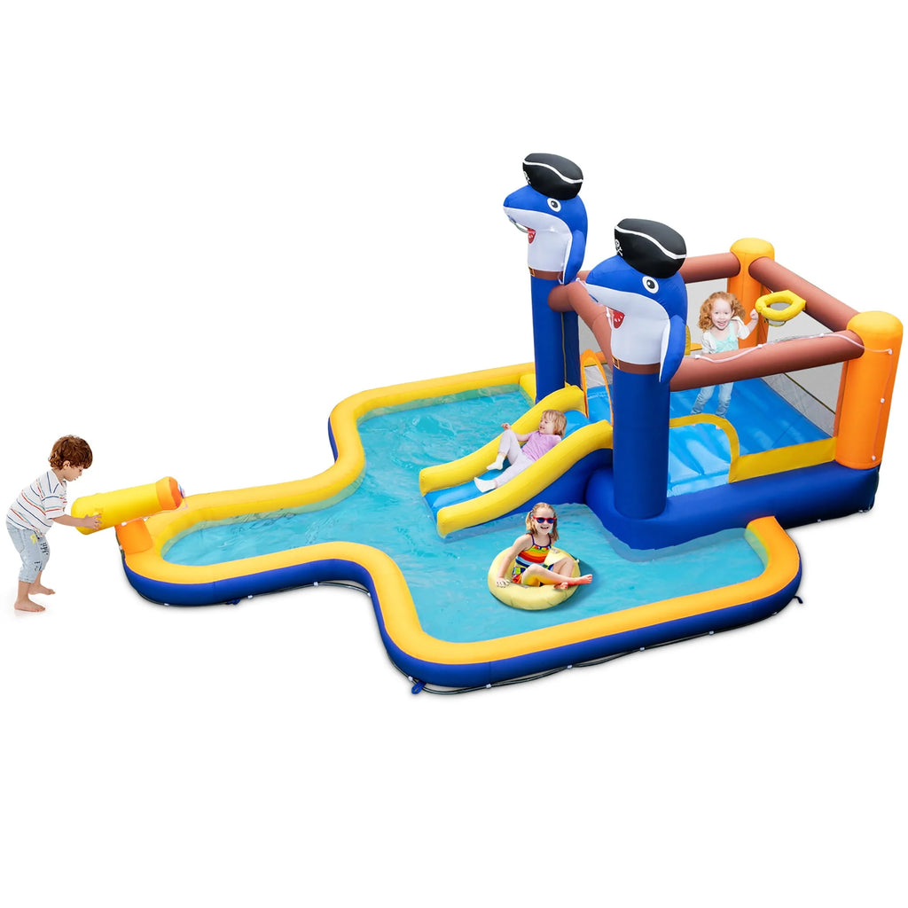 Inflatable Water Slide Park Bounce House Splash Pool T4223