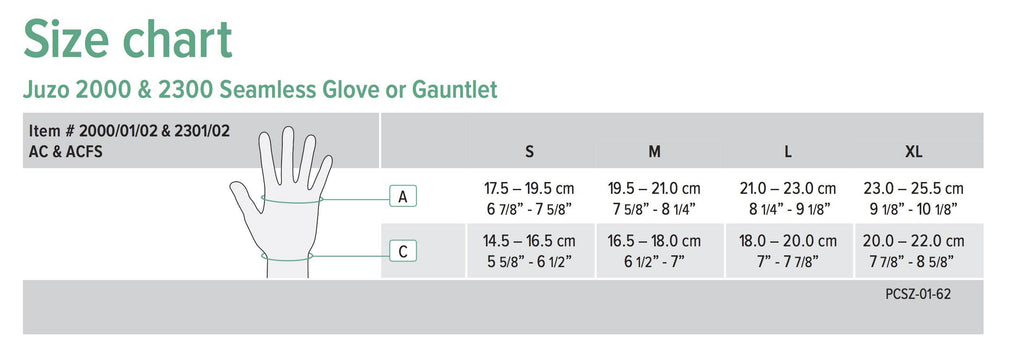 Soft Seamless Glove Left 20-30 mmHg Black Small R769