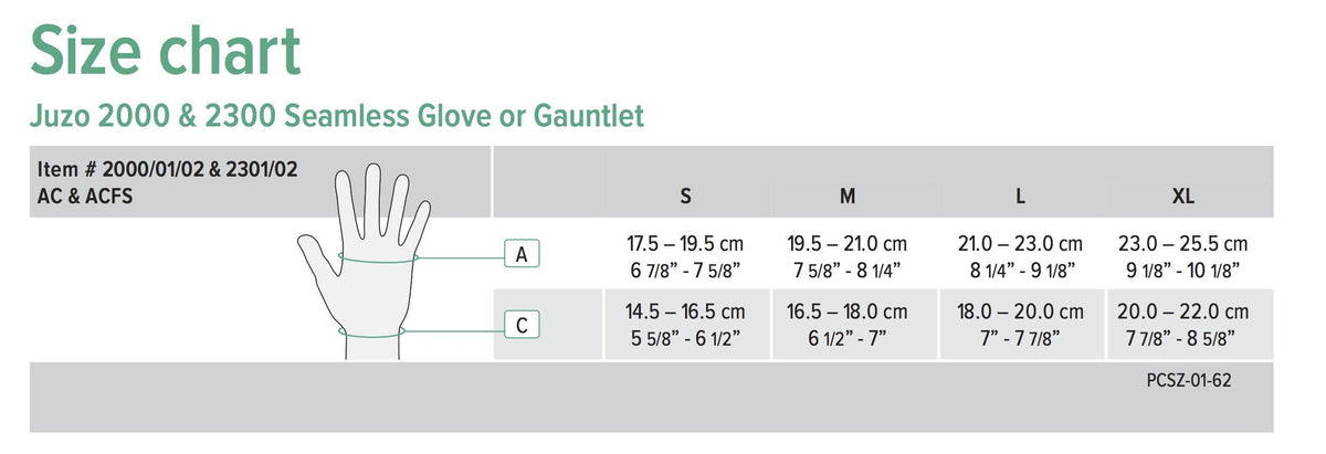 Soft Seamless Glove Left 20-30 mmHg Black Small R769