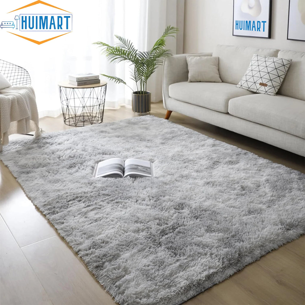 5 x 7 ft Charcoal Gray Shaggy Area Rug P78971