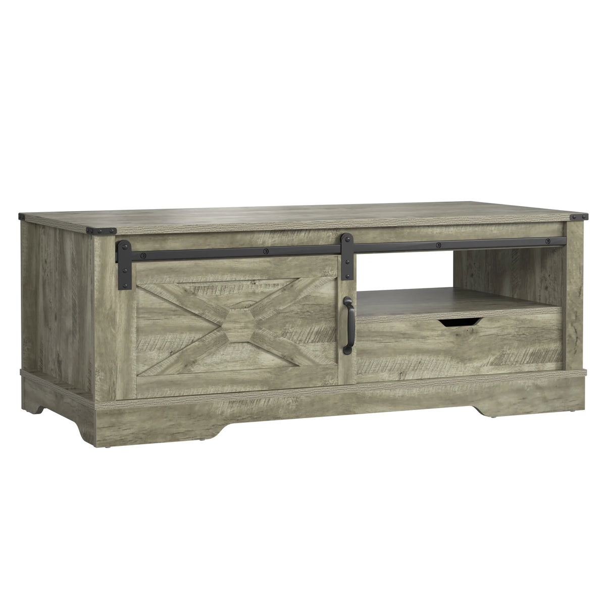 Light Gray Rectangular Coffee Table R1057