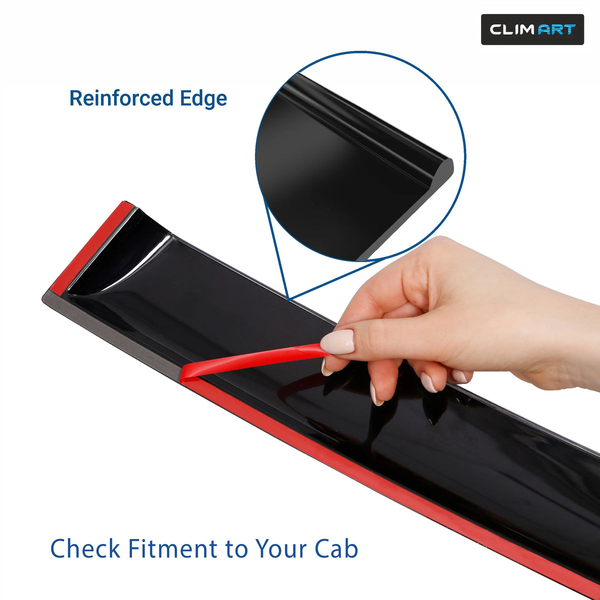 Rain Guards for Chevrolet Silverado 2014-2018 Crew Cab, Tape-on Window Deflectors, 4 pcs. W872637
