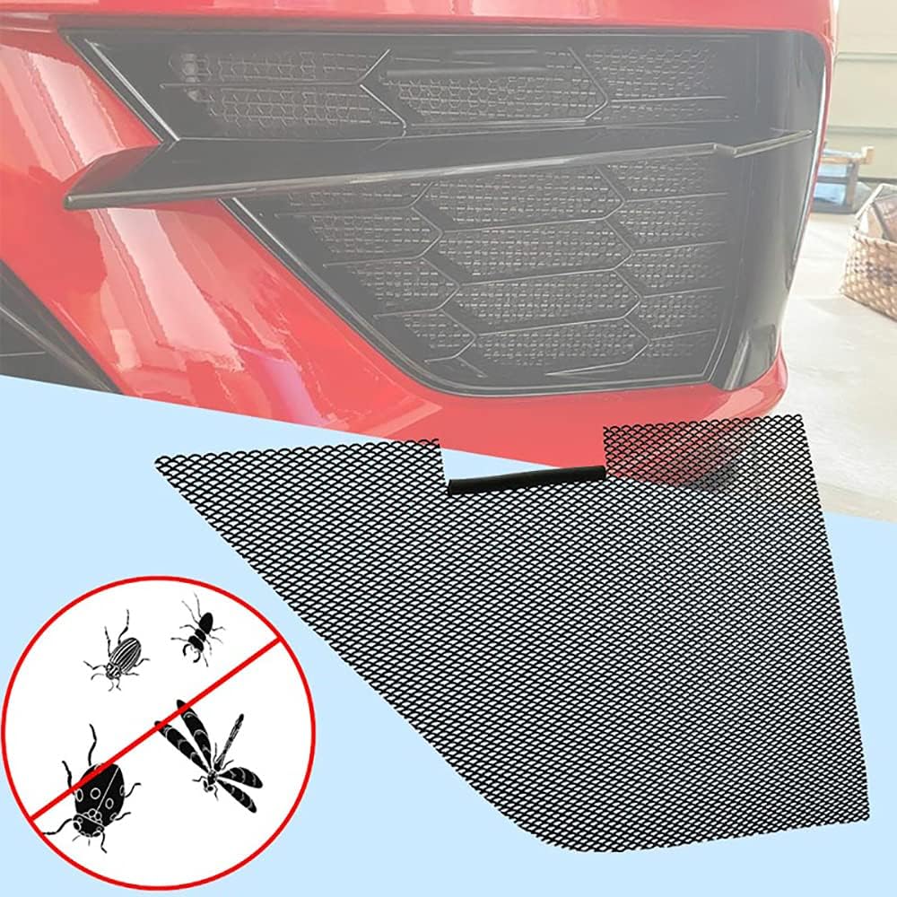 2Pcs Aluminum Car Grille Mesh Set for Corvette C8 2020-2022 R990
