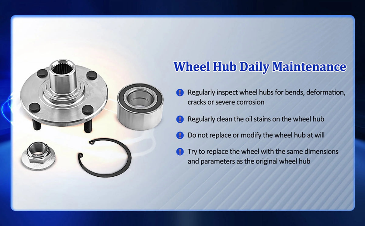 Pair Rear Wheel Hub and Bearing Assembly for 2002-2006 Mitsubishi Lancer B254777