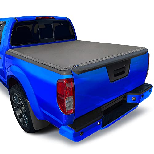 Black Soft Tri-fold Truck Bed Tonneau Cover L846618