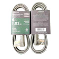 30A 6 ft 3-Prong Dryer Power Cord Grey Z396