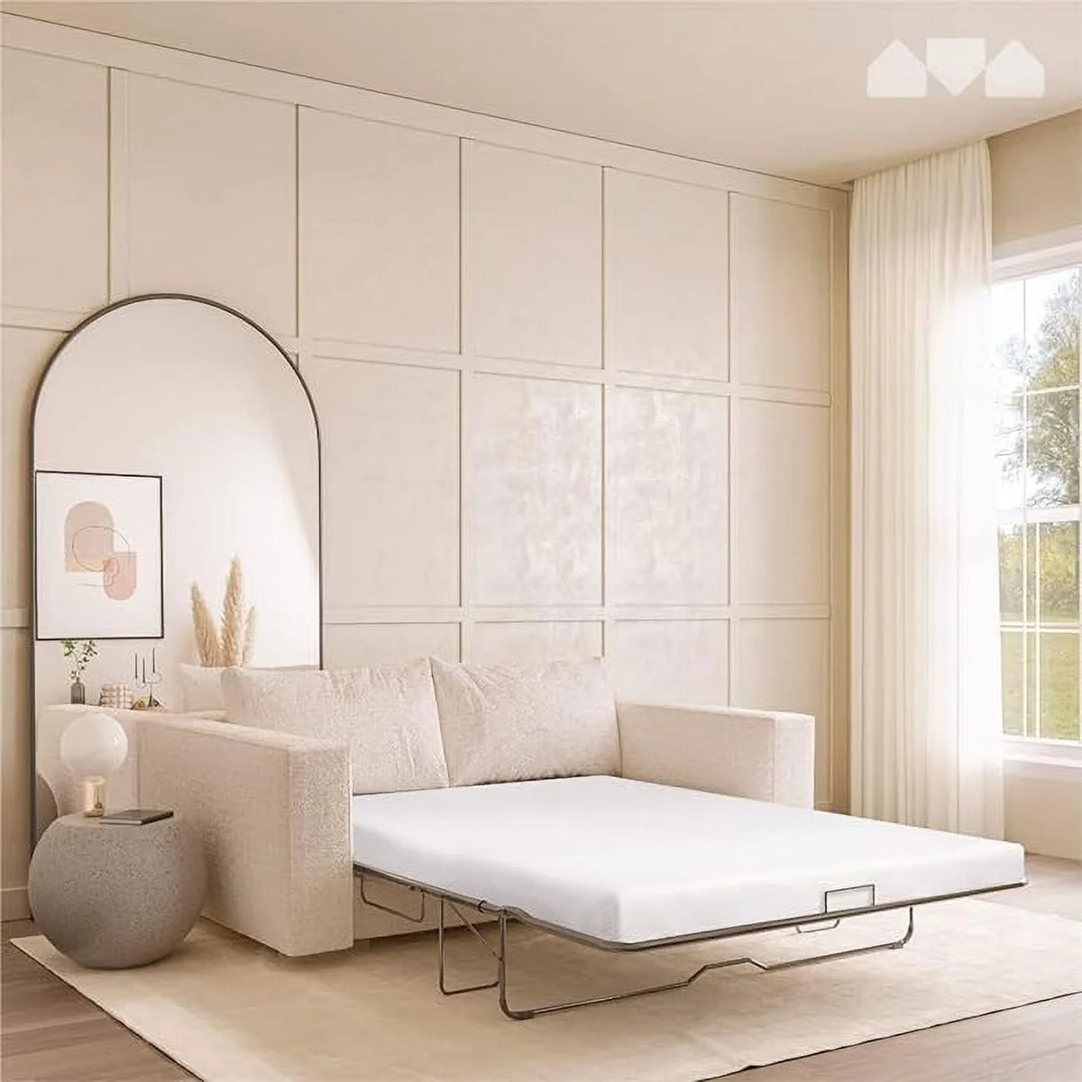 Memory Foam Replacement Mattress for Queen Size Sleeper Sofa Bed G6410