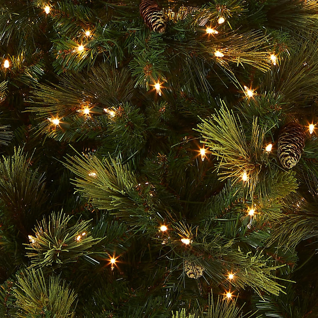 7.5 Foot Artificial Prelit Christmas Tree with Clear Lights H24080