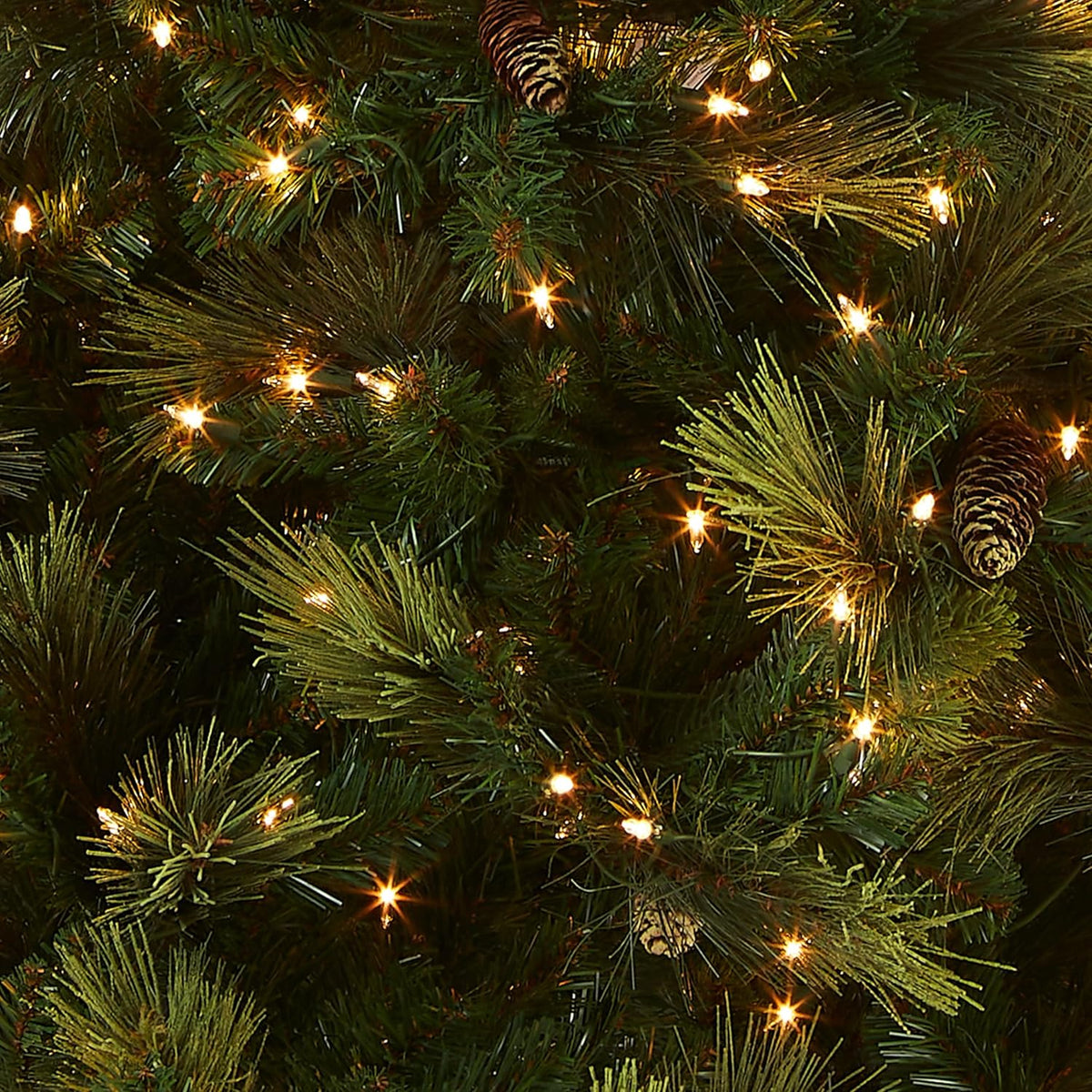 7.5 Foot Artificial Prelit Christmas Tree with Clear Lights H24080