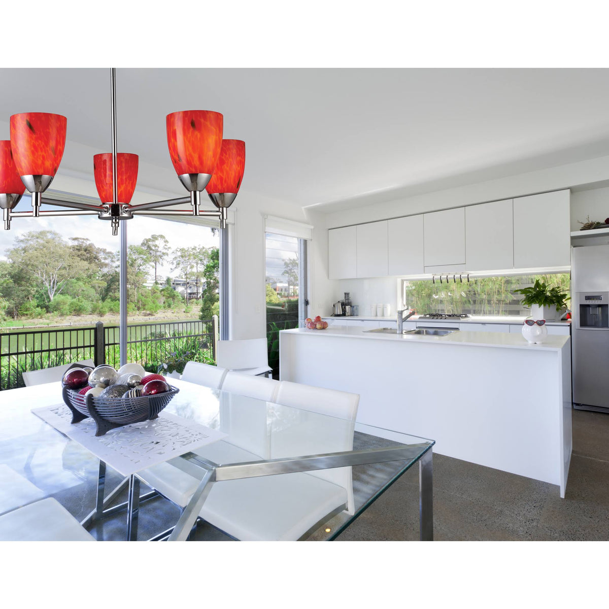 Polished Chrome 1-Light Sconce with Sandy Glass R43339