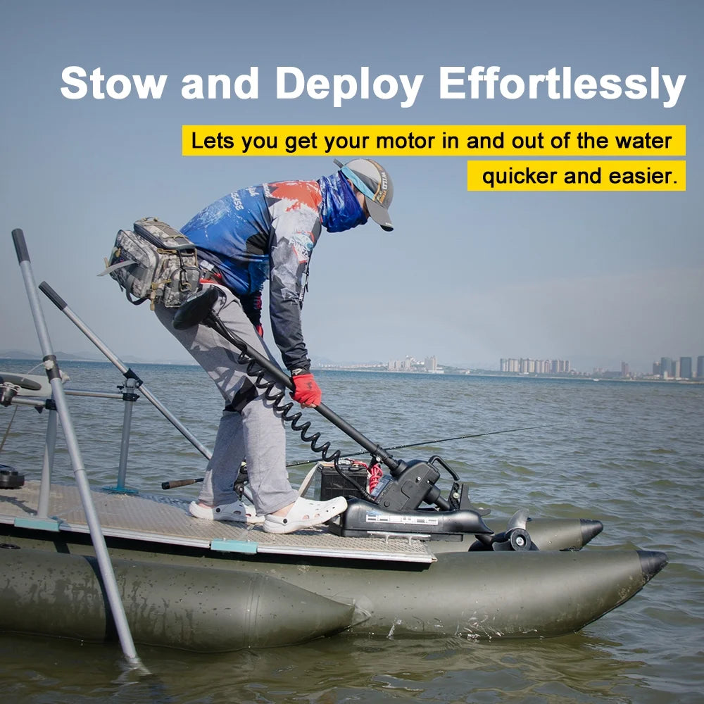 12V 55LBS 54inch Bow Mount Trolling Motor with Wireless Remote Control N728