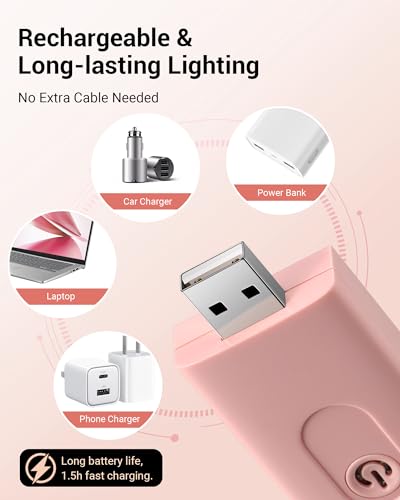 USB Rechargeable Clip on Book Light M37983