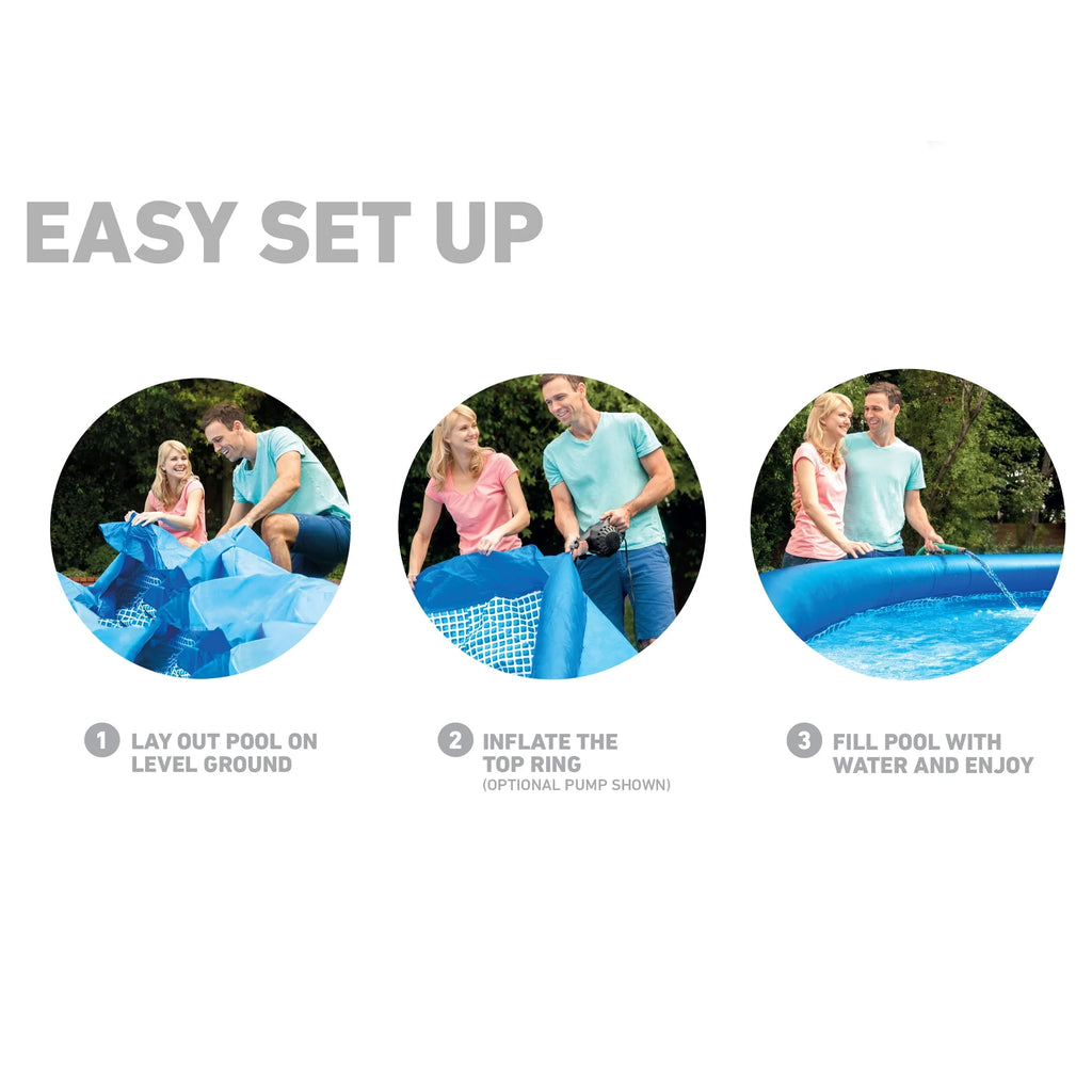 12ft x 30in Inflatable Swimming Pool with Filter Pump B685