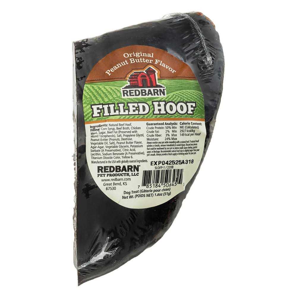 Peanut Butter Filled Hoof Dog Treat X825749