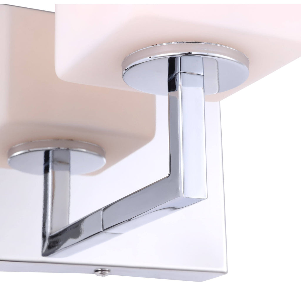 Chrome Opal Glass LED Bath Light G2421