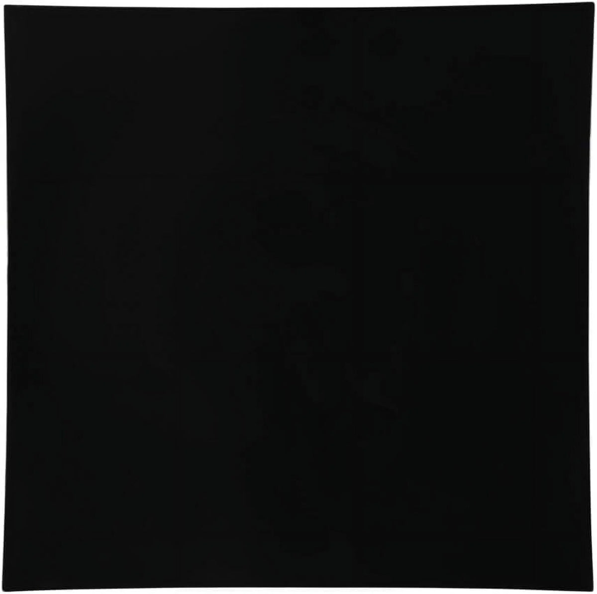 13" Flat Square Black Plastic Plates, 8 R53918