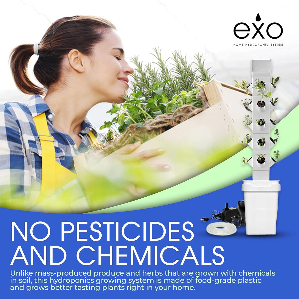 Vertical Hydroponic Garden Tower System T81196