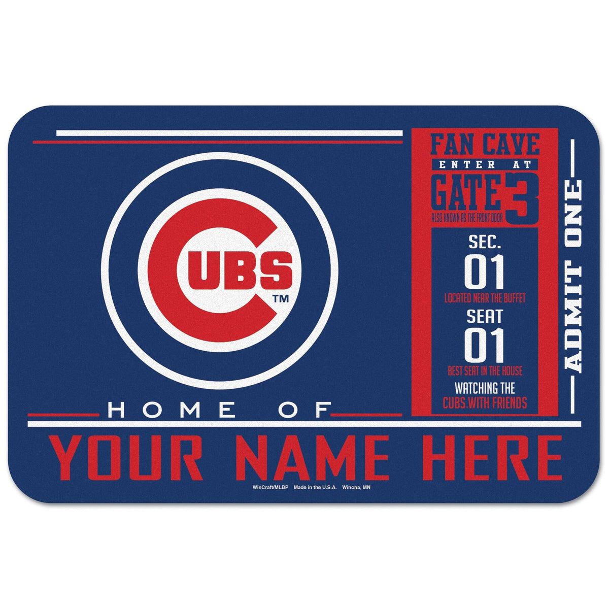 Chicago Cubs 20 x 30 Floor Mat J185245