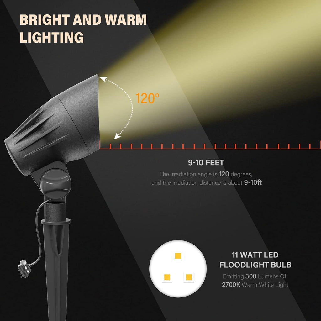 8 Pack LED Landscape Floodlight P659630