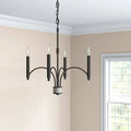4-Light Candle Style Chandelier Gold Flamingo Finish Z246