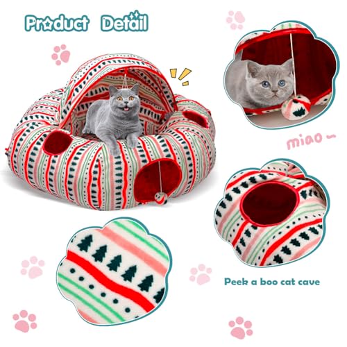 Plush Cat Tunnel Bed Q764729