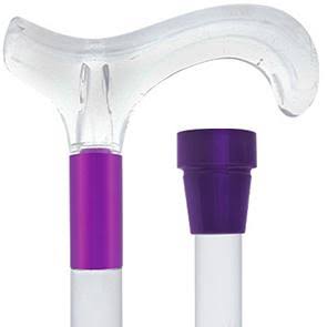 Clear Lucite Handle Walking Cane T37848