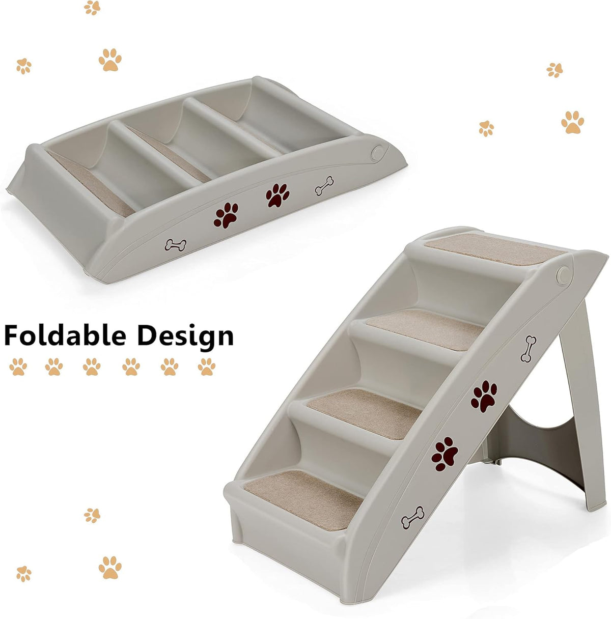 4 Step 19 High Folding Pet Steps C737572