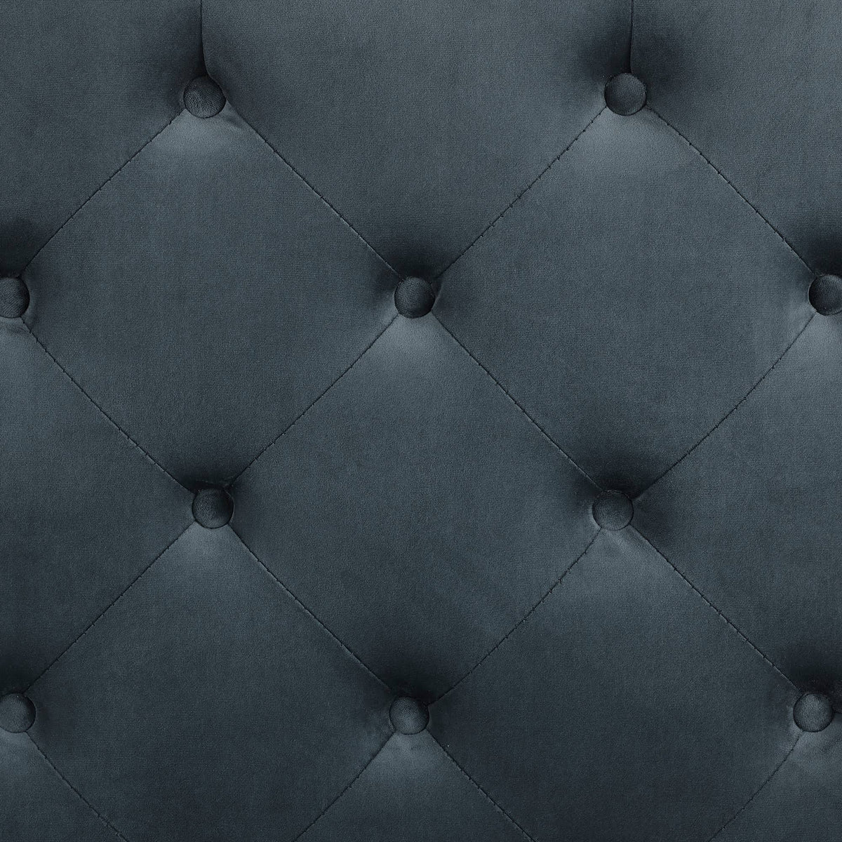 Blue Tufted Storage Ottoman with Casters R40801