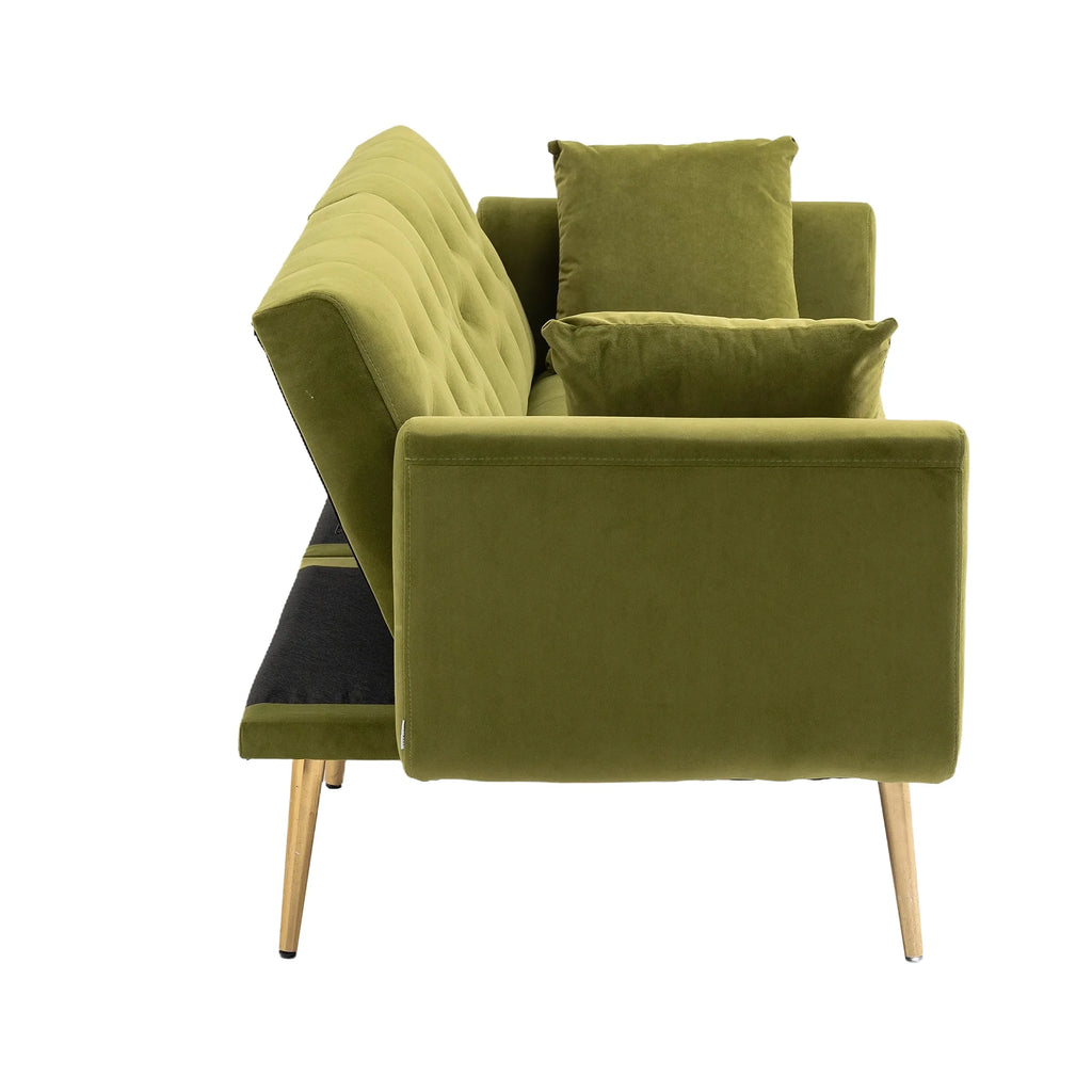 Velvet Sofa with Metal Feet K4538