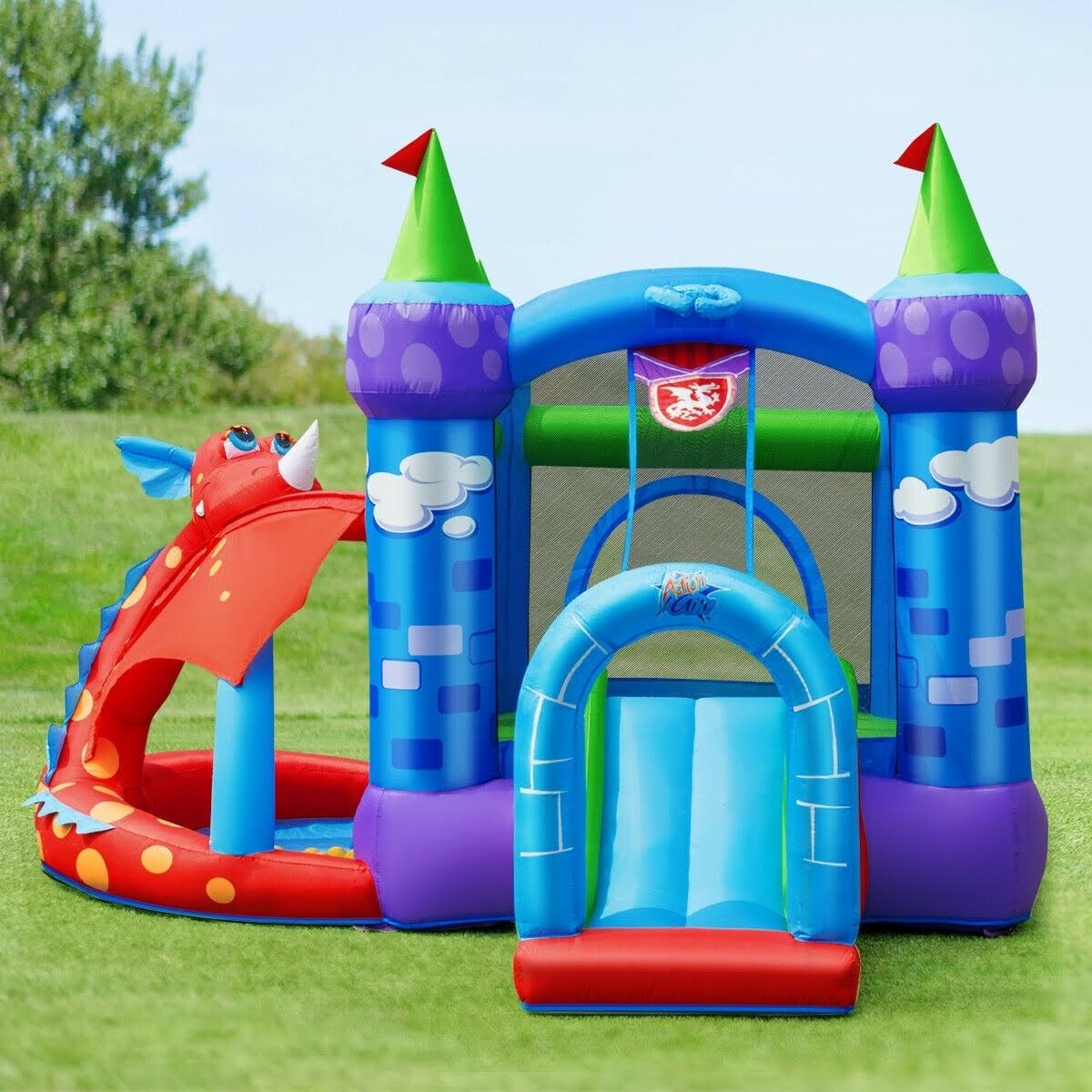 Inflatable Bounce House Dragon Slide Bouncer Castle N427259