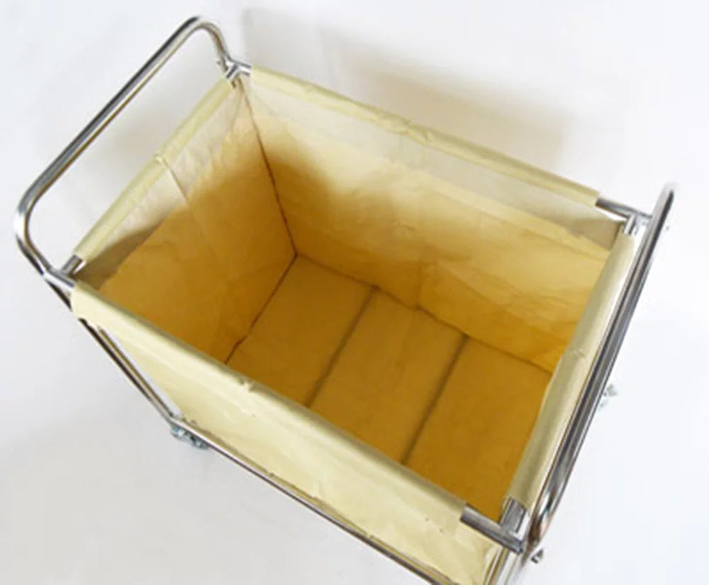 Laundry Sorter Cart with Removable Baskets Stainless Steel Frame Rolling Casters Q65365