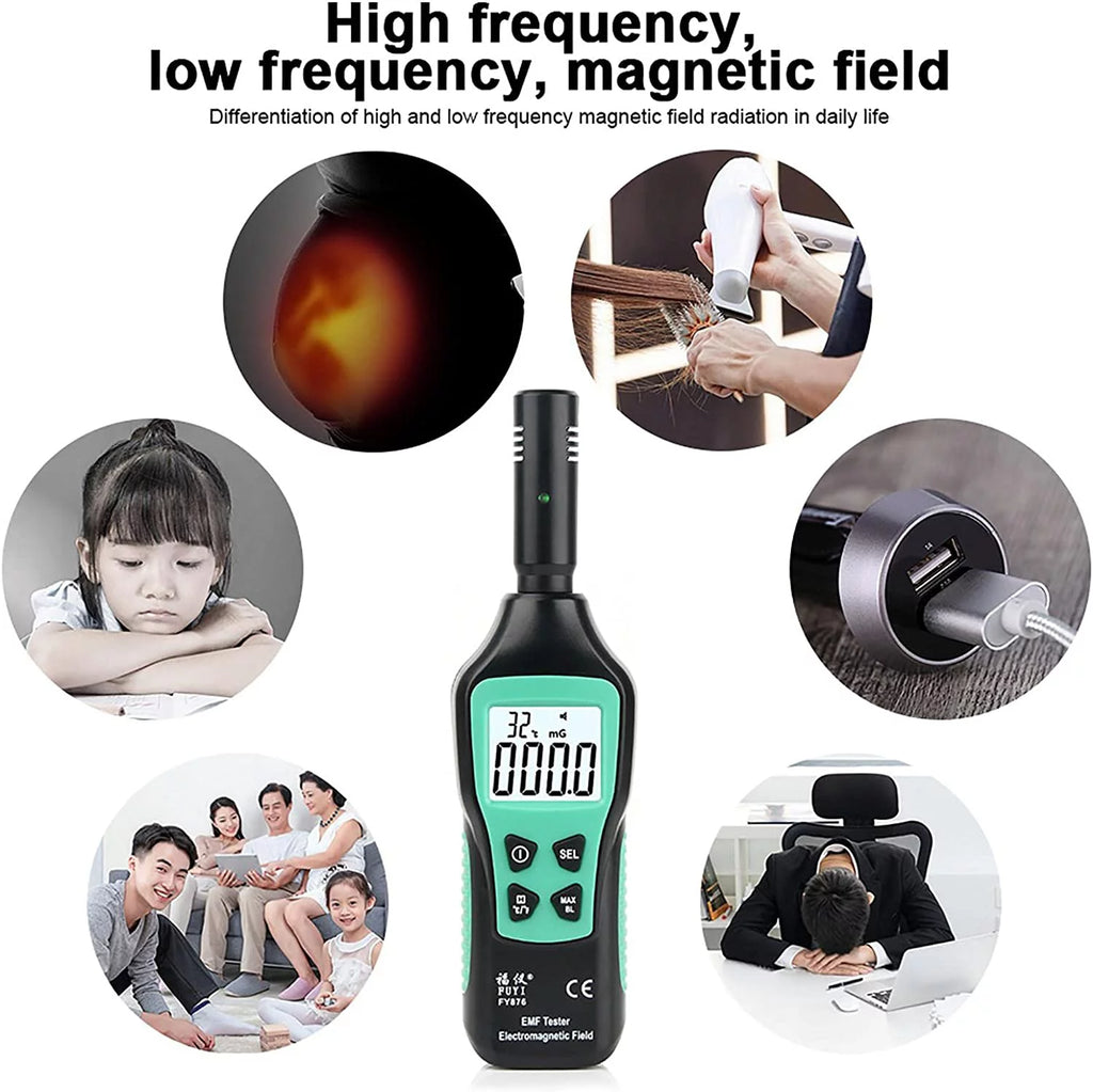Handheld EMF Meter Digital LCD EMF Detector H59675