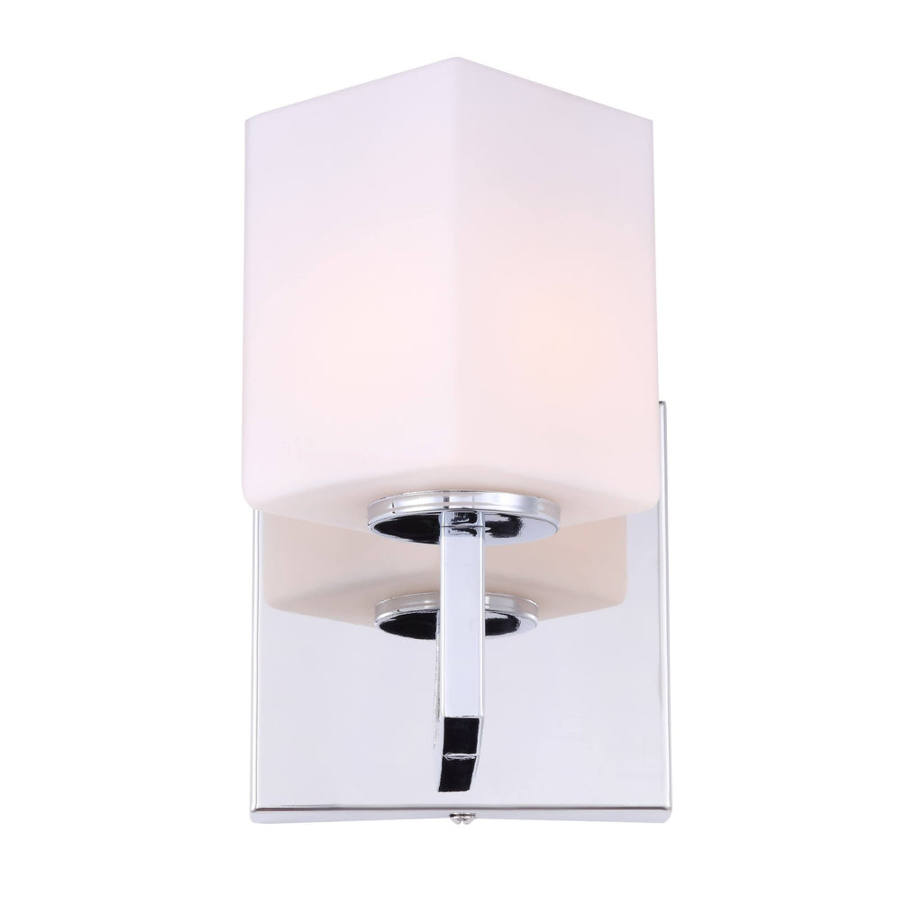 Chrome Opal Glass LED Bath Light G2421