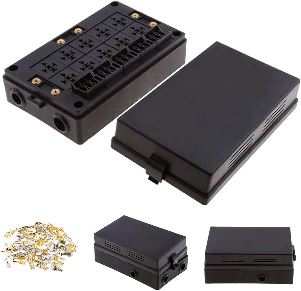 18-way Blade Fuse Holder + 10-way Relay Socket Box O182
