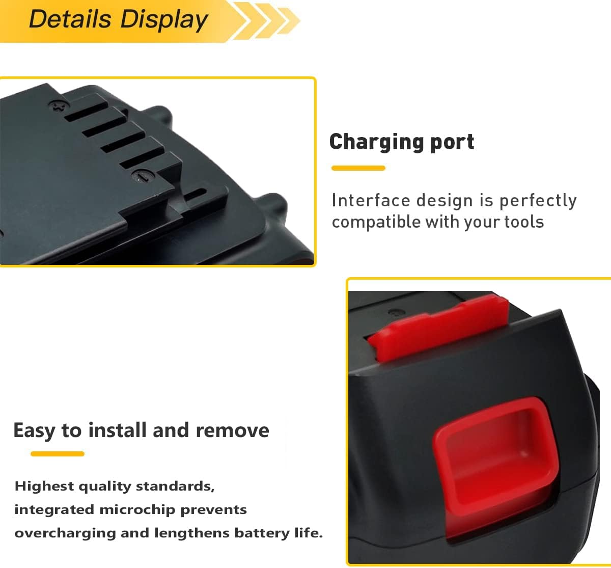 2Pack 6.0Ah 20V MAX Replacement Battery C921