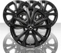 Black 17" 5 Double Spoke Wheel Skins Set of 4 E410