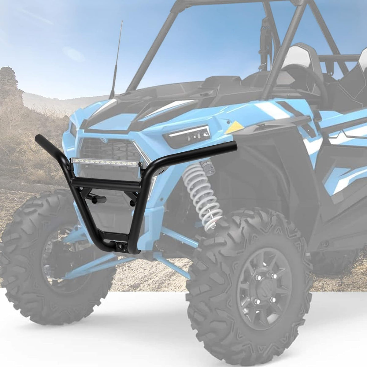 Heavy-duty Steel Tube Front Bumper for Polaris RZR XP1000 2014-2021 G8762