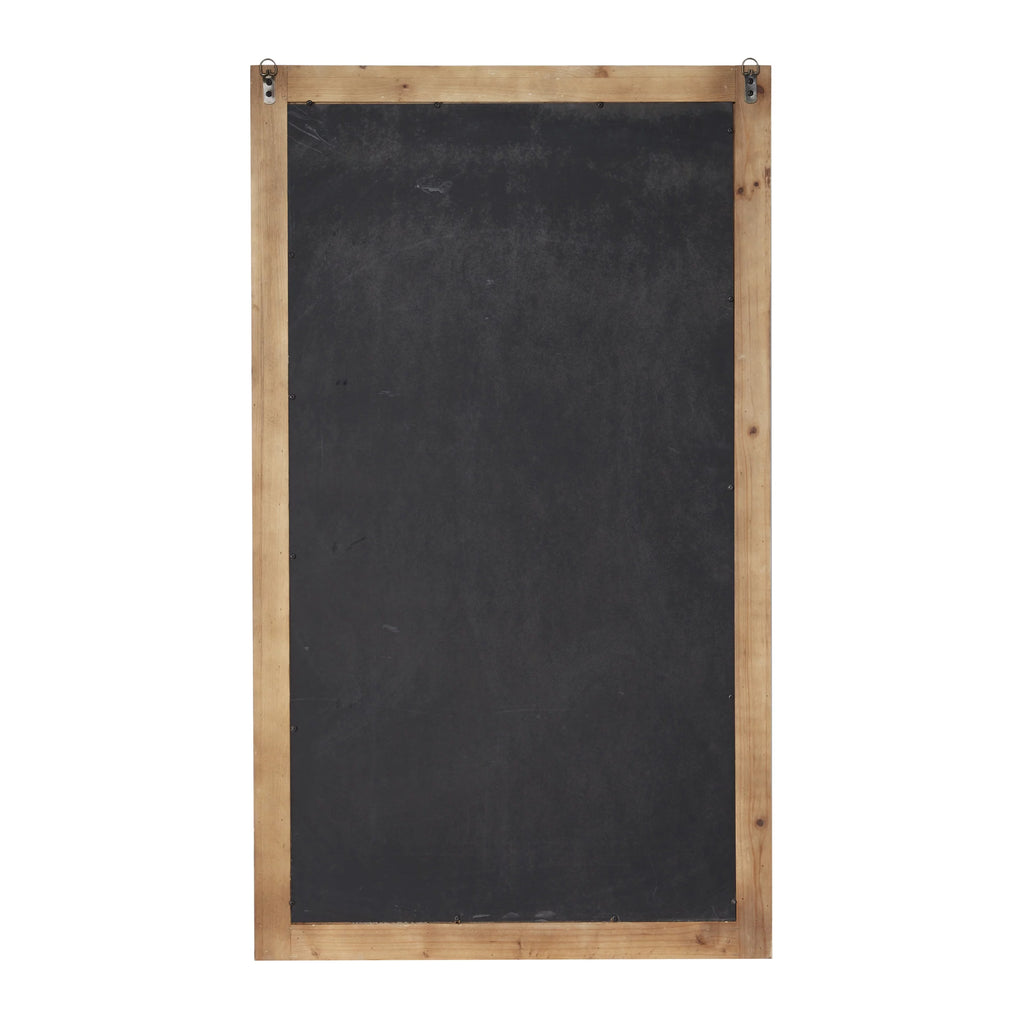 Brown Bohemian Wood Rectangular Wall Mirror G594