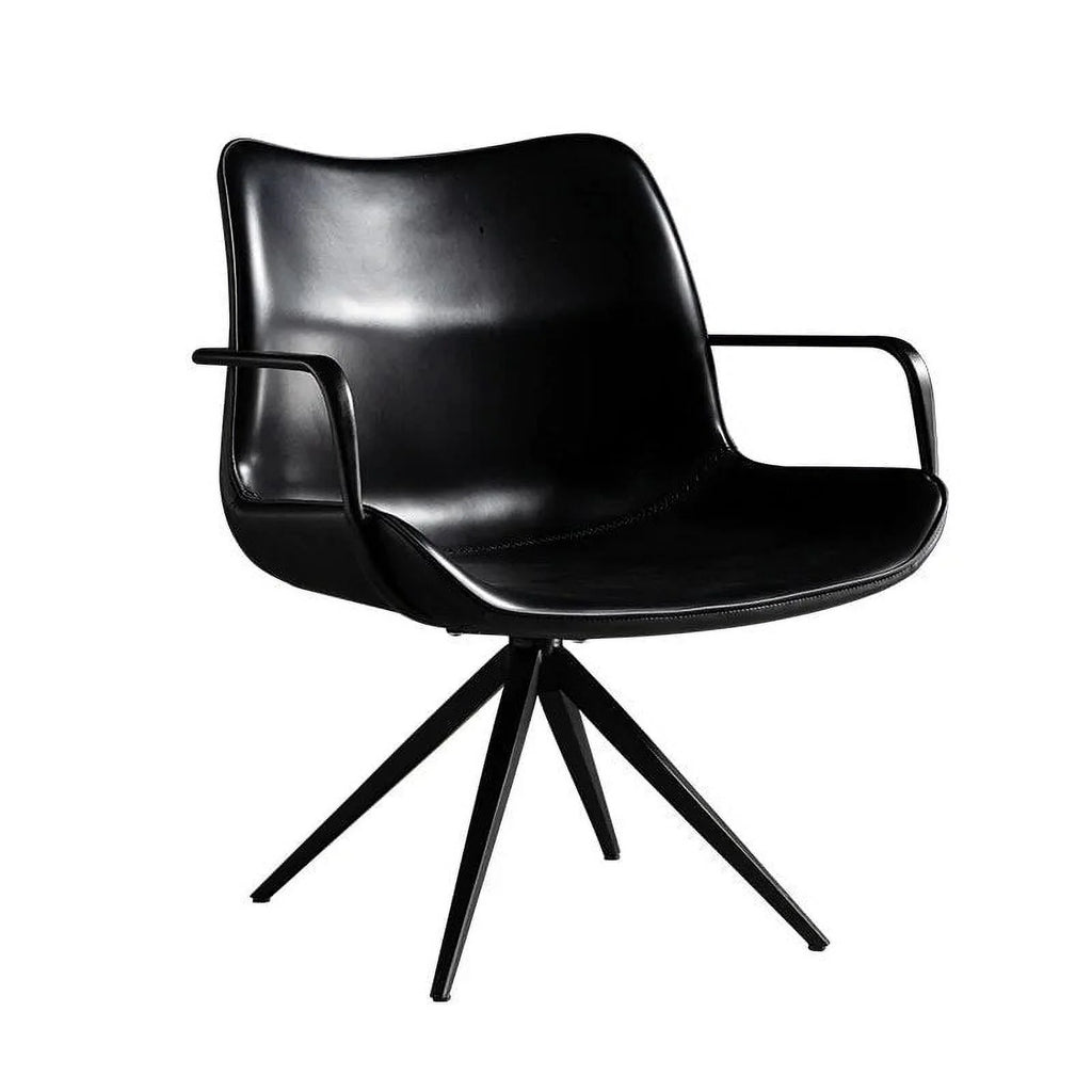 Nordic Retro Leisure Office Chair Leather Armchair Swivel Chair W830314