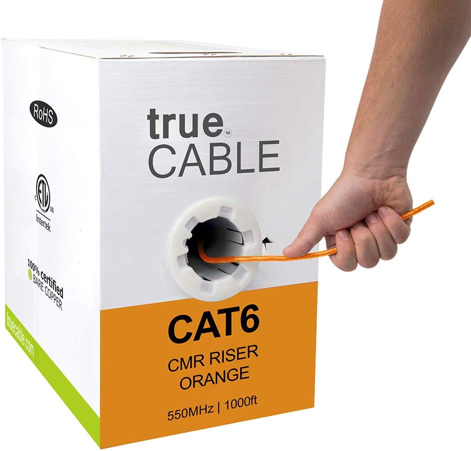 1000ft Gray 23AWG 4 Pair Solid Bare Copper Bulk Ethernet Cable N9530