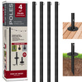 Bistro String Light Poles 4 Pack Extends to 10 Feet B50808