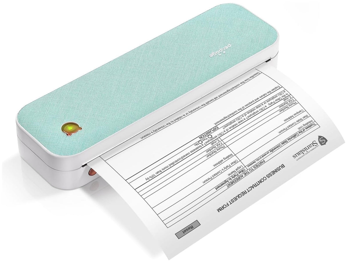 Green Wireless Thermal Inkless Printer O488439