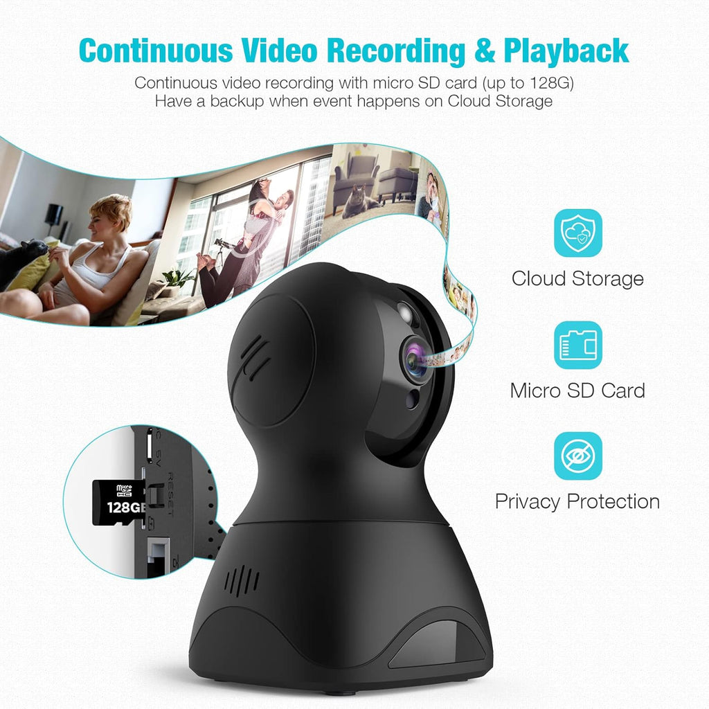 1080P WiFi Pan/Tilt Pet Camera with Night Vision M21464