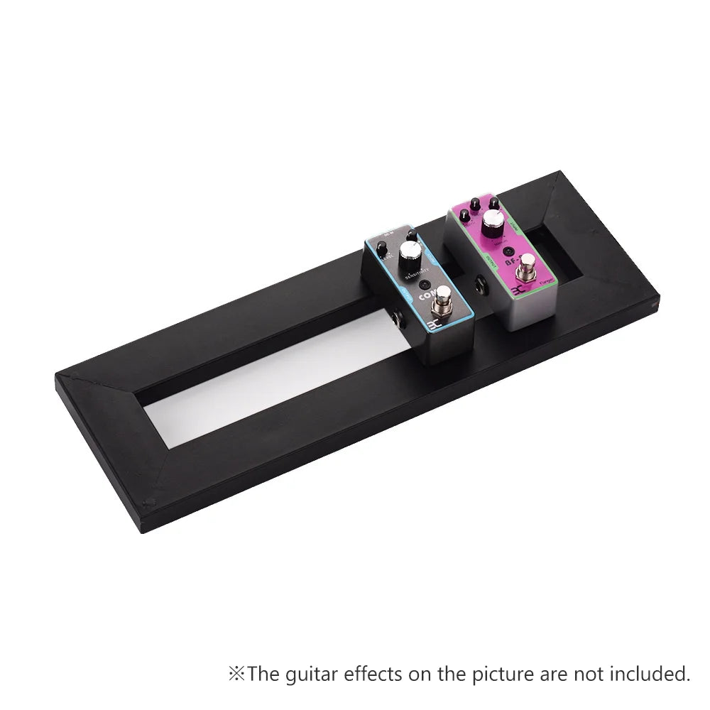 Guitar Effect Pedal Board Holder with Fastening Tapes Cable Tie Q379