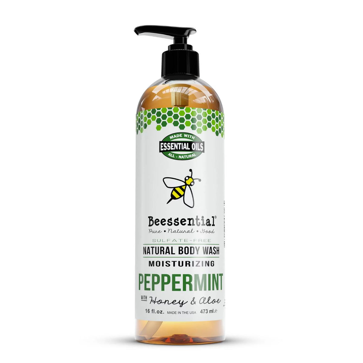 Peppermint Sulfate-Free Body Wash 16 oz R9054